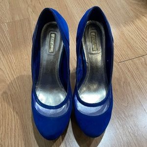 Royal Blue Platform Heels